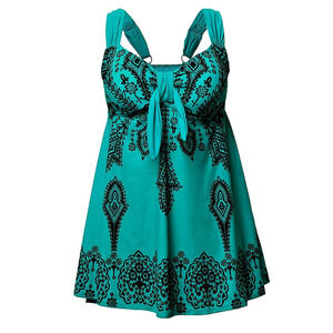 Haiwang Women's Swim Retro Tankini Swimwear Size 70 (6XL) 11900